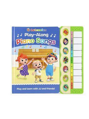 Cocomelon Play-Along Piano Songs Book With 7 Songs & Interactive Keyboard For Ki